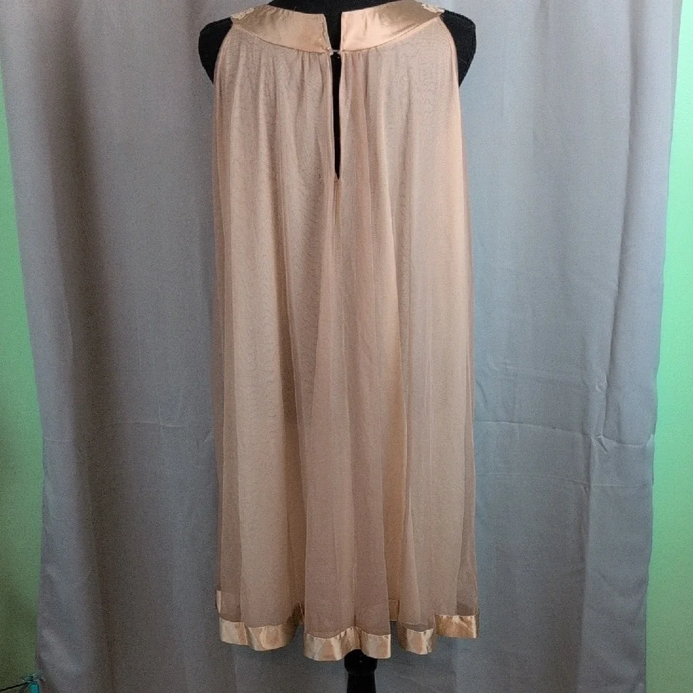 Gossard Artemis Vtg Sheer Nightgown Robe Set‎ Lace/Satin Trim Bridal Lingerie